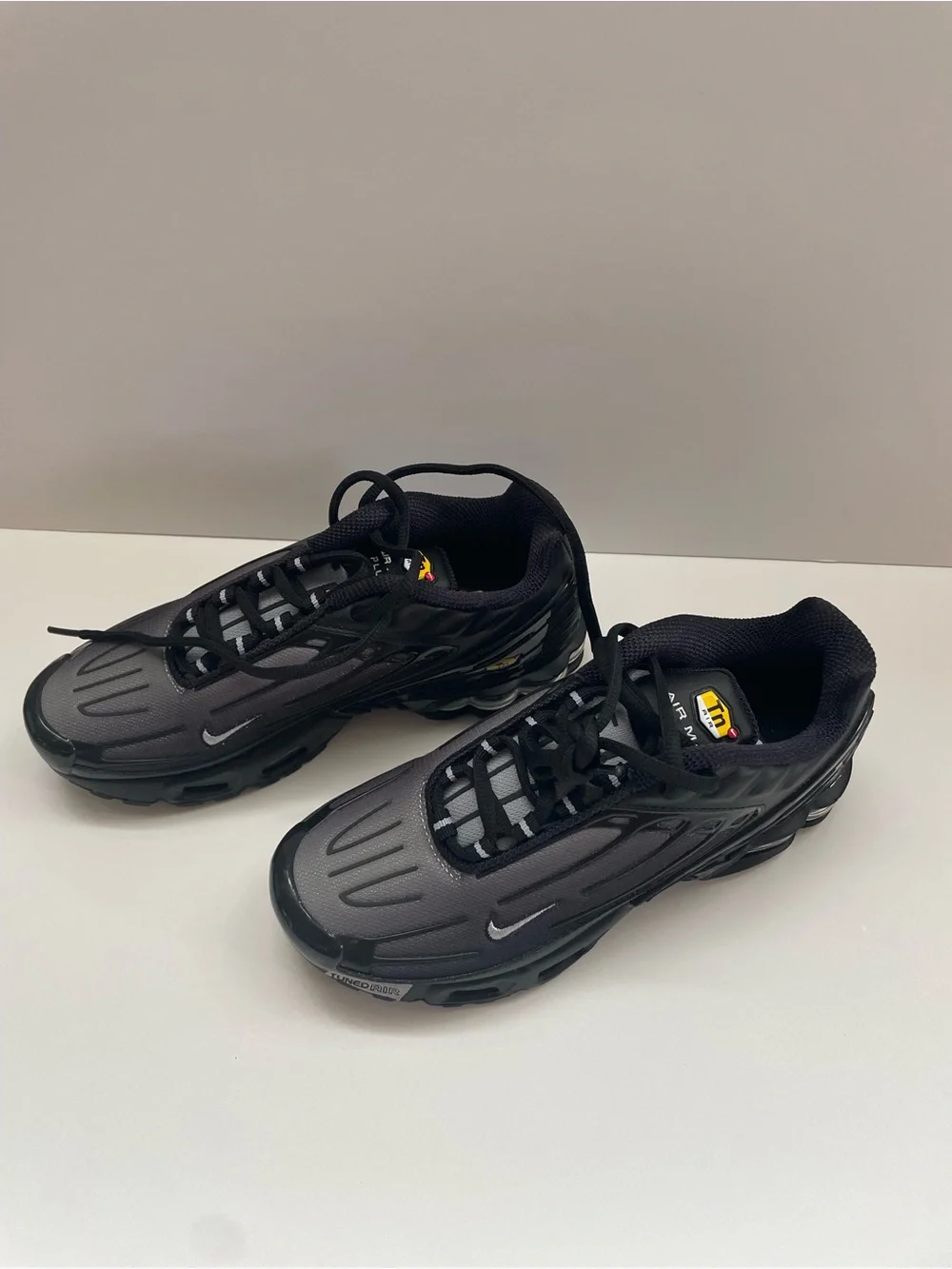 NWOT Nike Air Max Plus 3 Black Wolf Grey